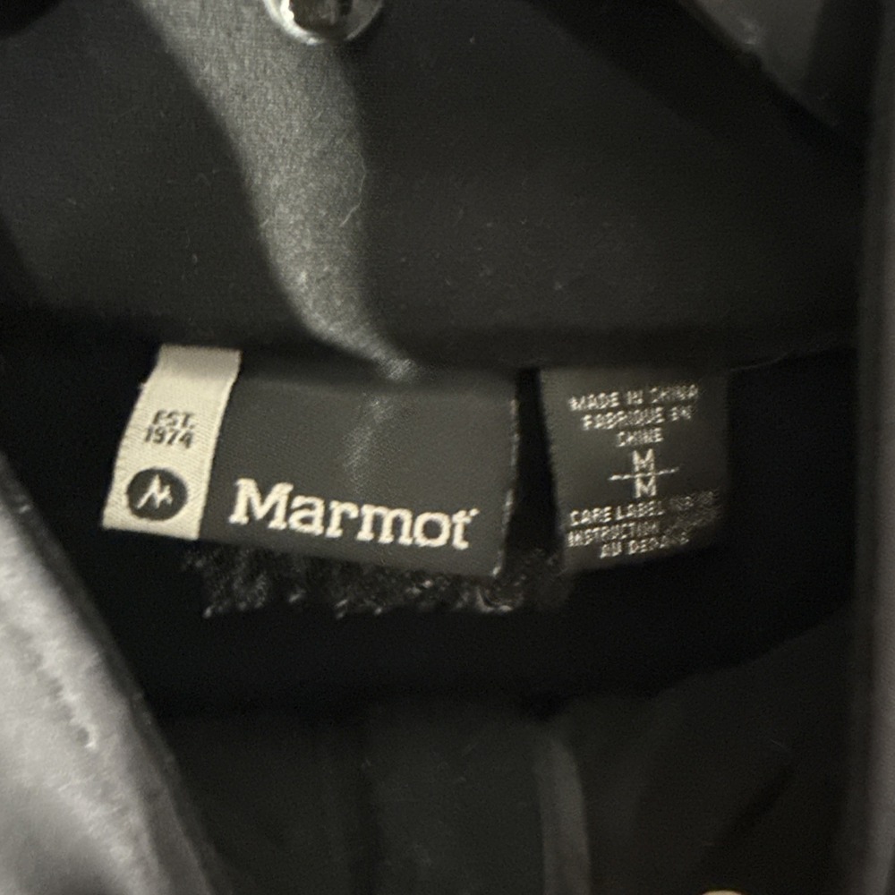 Marmot Mens Gore Windstopper Softshell Jacket Black & Gray Full Zip Medium M - Picture 3 of 9
